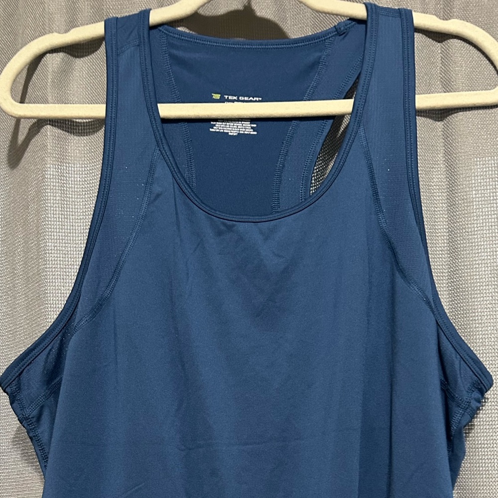 Blue Racerback Tank Top - Picture 3 of 5
